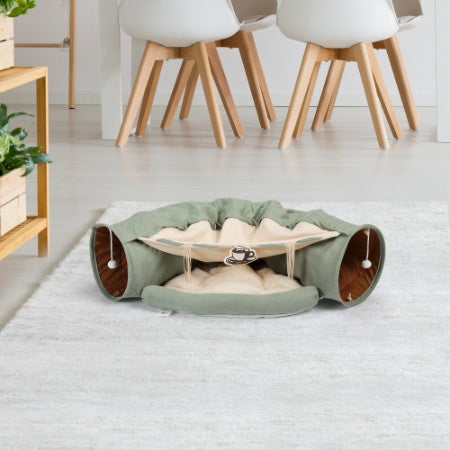 Cat's Tunnel Cushioned Bed