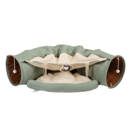 Cat's Tunnel Cushioned Bed