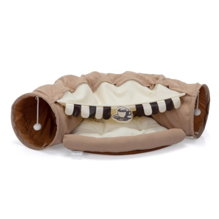 Cat's Tunnel Cushioned Bed