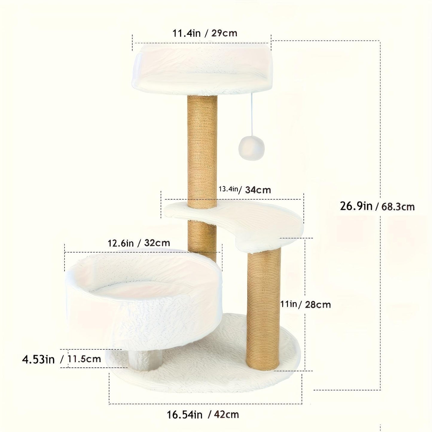 Multi-layer Cat Tree Indoor Cat Furniture With Scratching Post