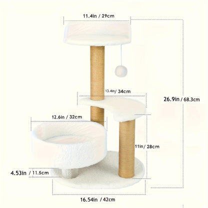 Multi-layer Cat Tree Indoor Cat Furniture With Scratching Post