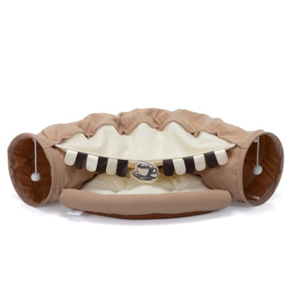 Cat's Tunnel Cushioned Bed