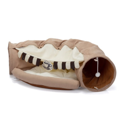 Cat's Tunnel Cushioned Bed