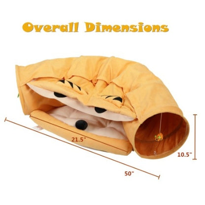 Cat's Tunnel Cushioned Bed